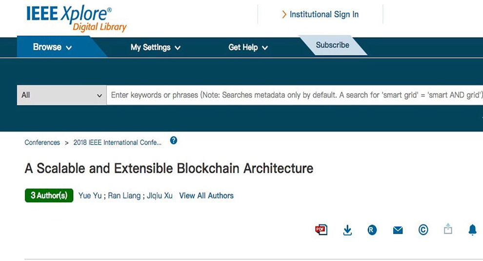 Paper from team Ultiledger was officially included by IEEE